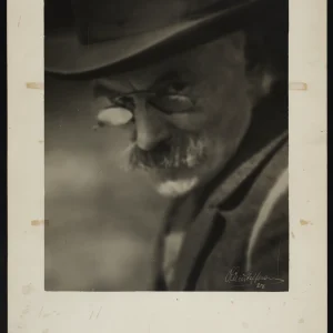 Portrait of Martinsen by Olaf Christoffersen, captured in 1928 with fine details emphasizing his weathered face and rich expression.